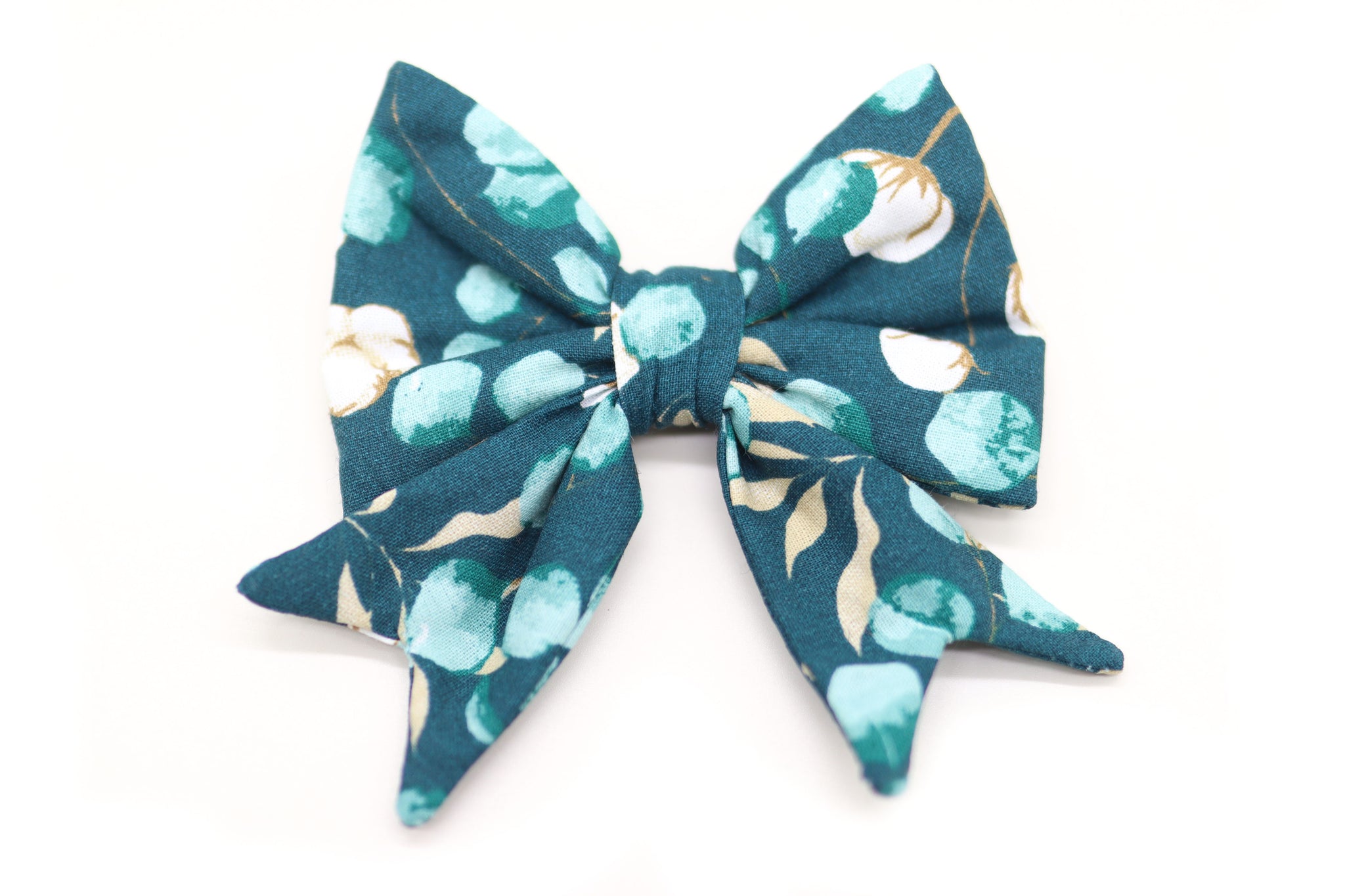 "Enchanting Eucalyptus" sailor bow for dog collars