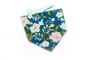 READY TO MAKE "Peony Paradise" dog bandana size XS