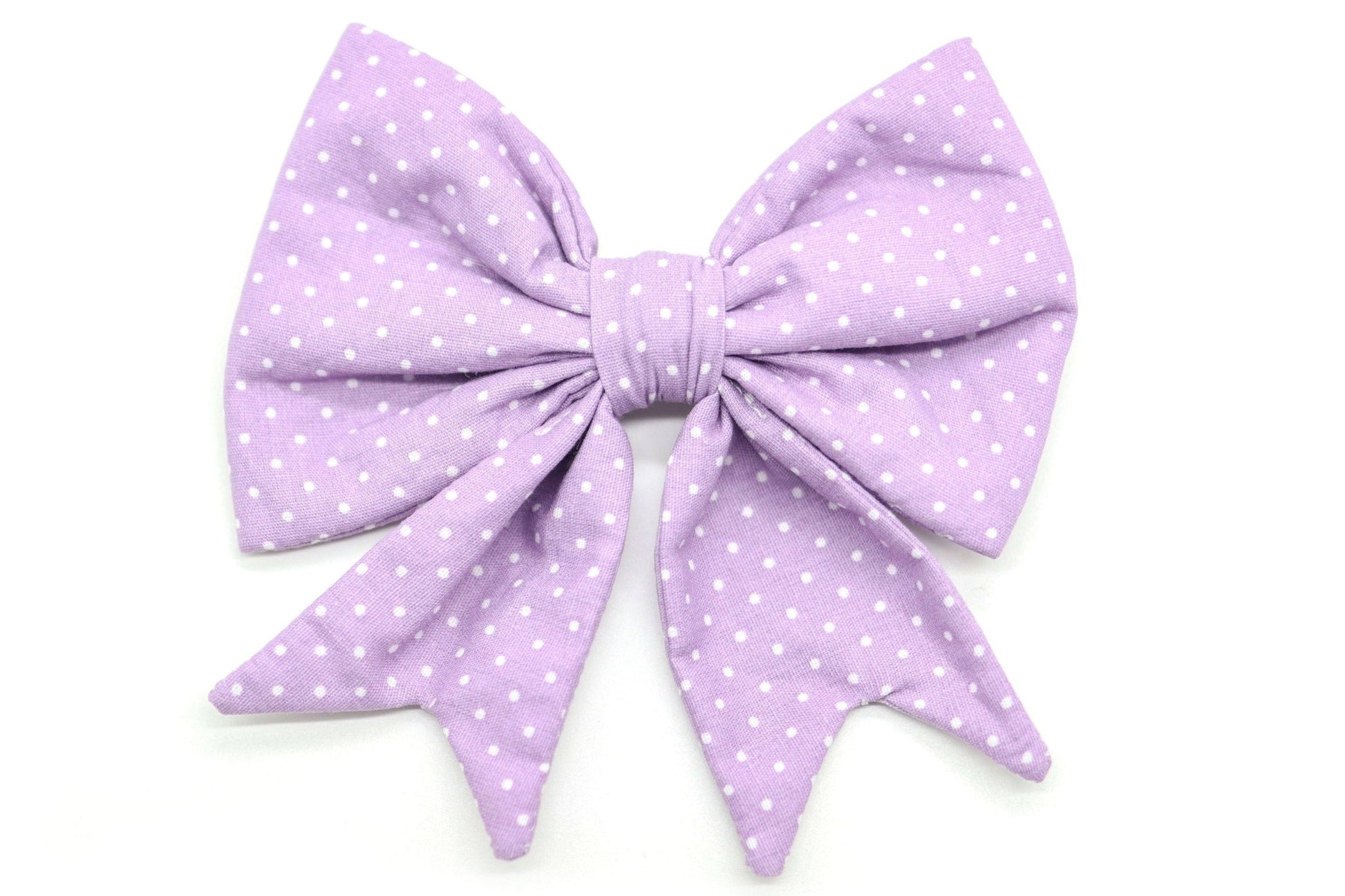 "Lilac Polkadot" Schleife für Hundehalsbänder - Mr. Fox Hundezubehör