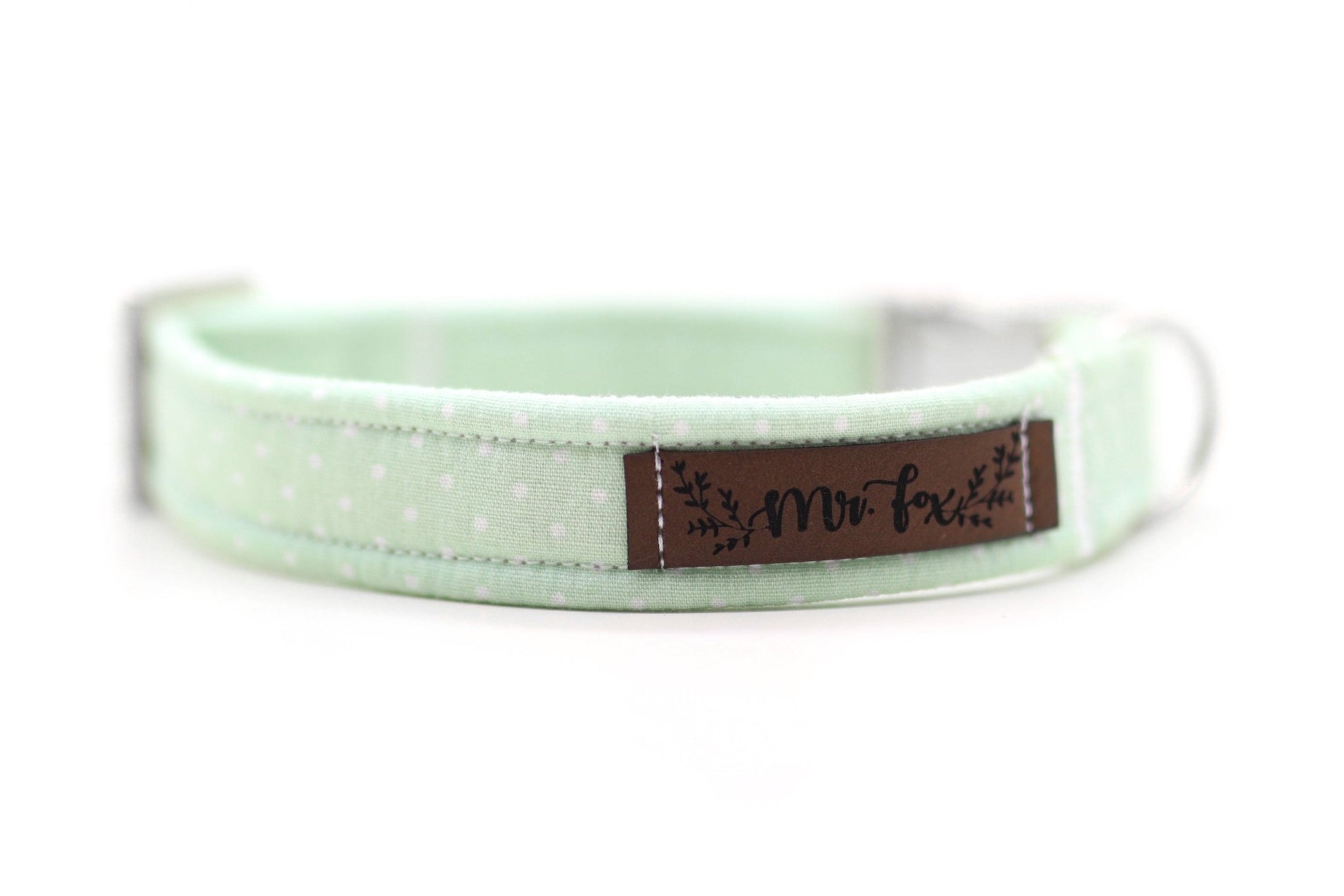 "Mint Polkadot" Halsband für Hunde - Mr. Fox Hundezubehör