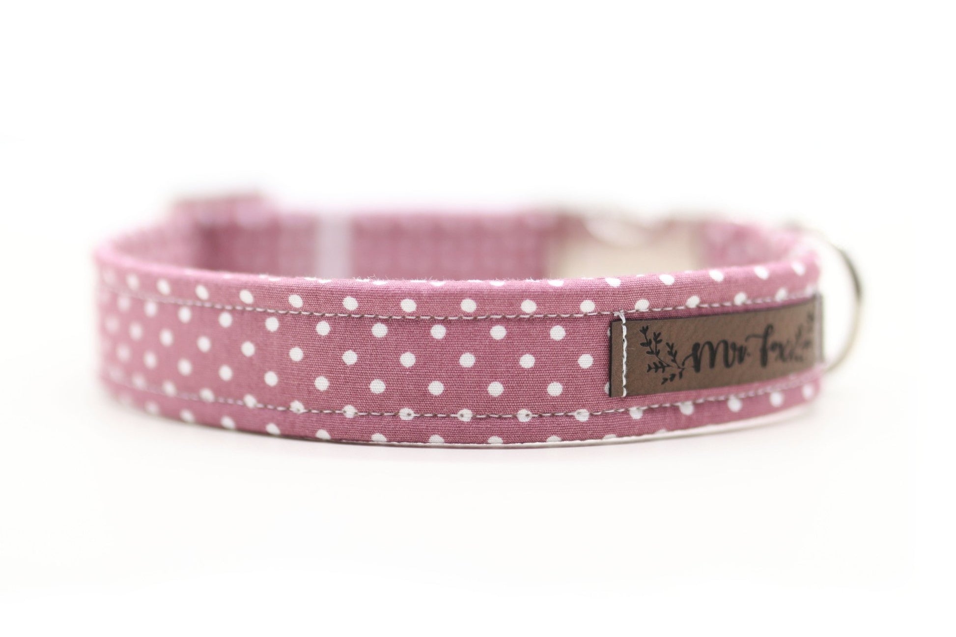 "Mauve Polkadot" Halsband für Hunde - Mr. Fox Hundezubehör