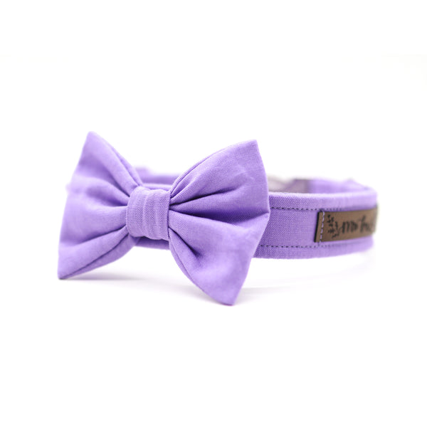 "Lavender Uni" bow tie for dog collars