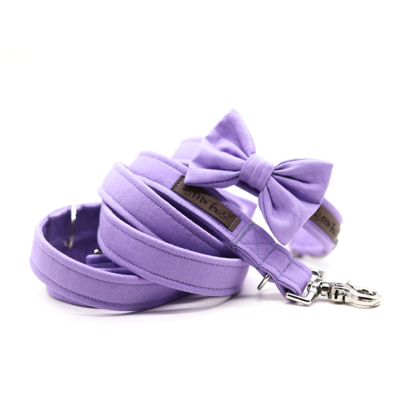 "Lavender Uni" bow tie for dog collars