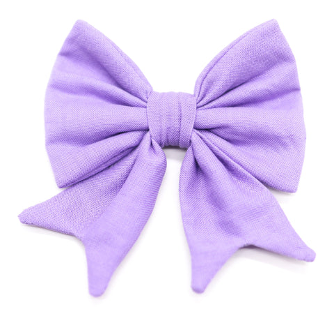 "Lavender Uni" sailor bow for dog collars