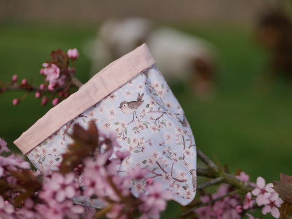 “Birds & Blossoms” dog bandana