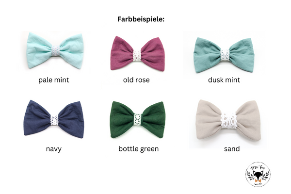 "Wedding Vibes" wedding bow tie for dog collars (choice of colors)