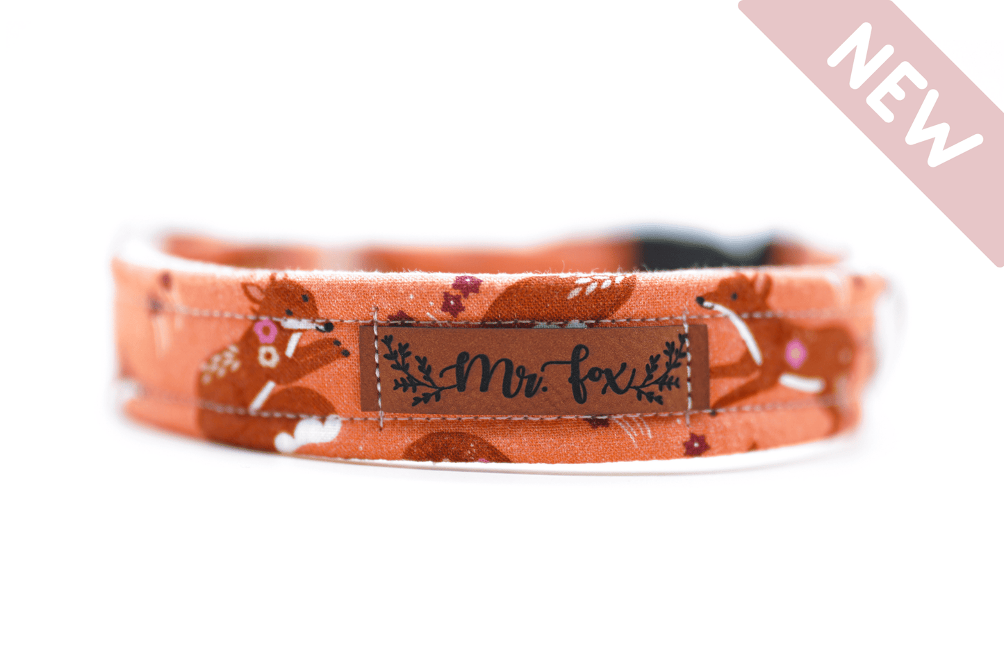 "Floral Fox" Halsband für Hunde - Mr. Fox Hundezubehör