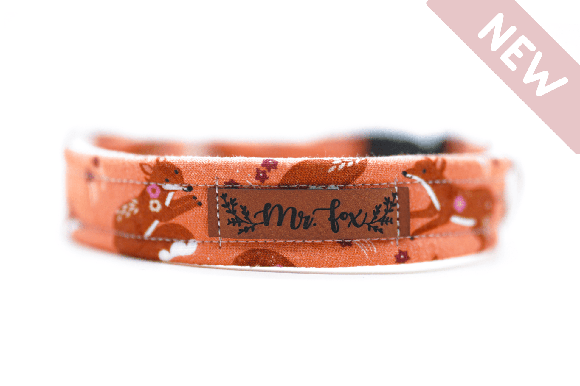 "Floral Fox" Halsband für Hunde - Mr. Fox Hundezubehör