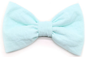 "Pale Mint Uni" bow tie for dog collars