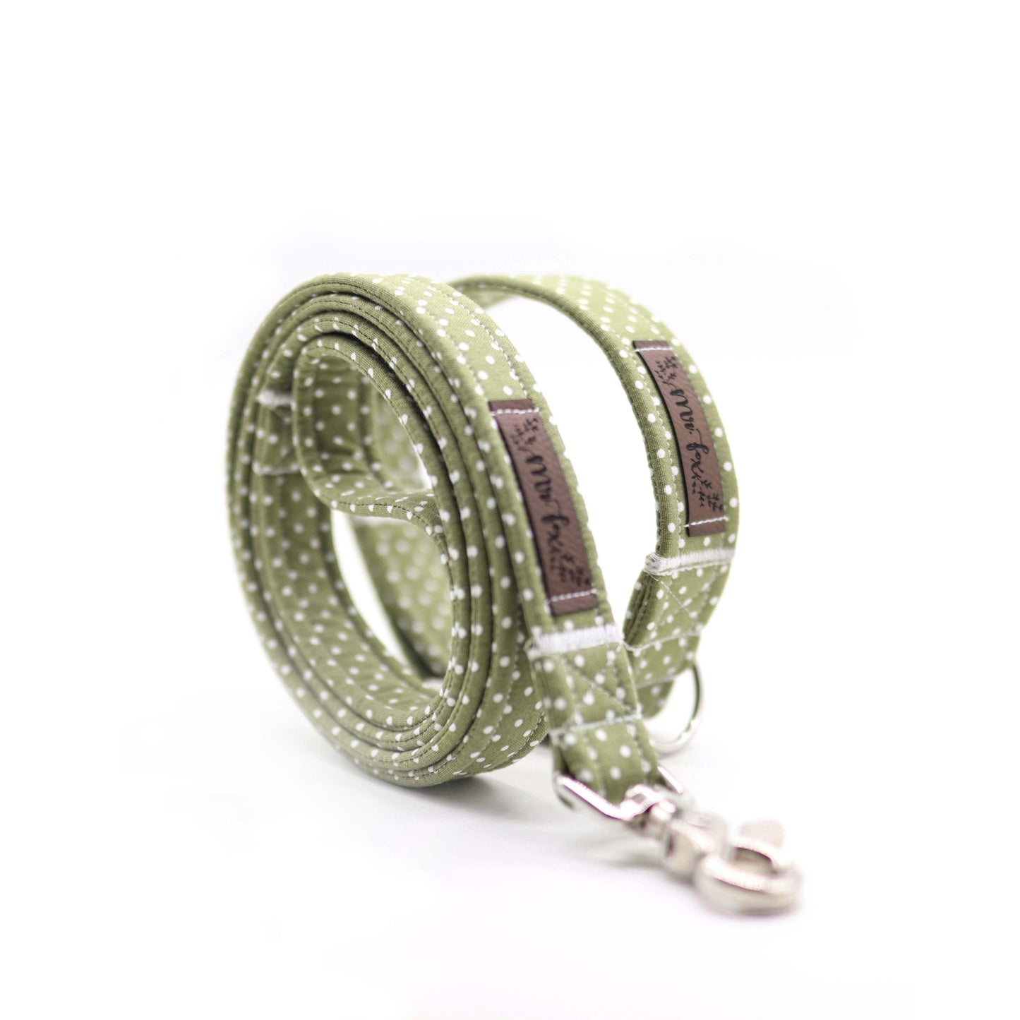 "Olive Polkadot" Halsband für Hunde - Mr. Fox Hundezubehör