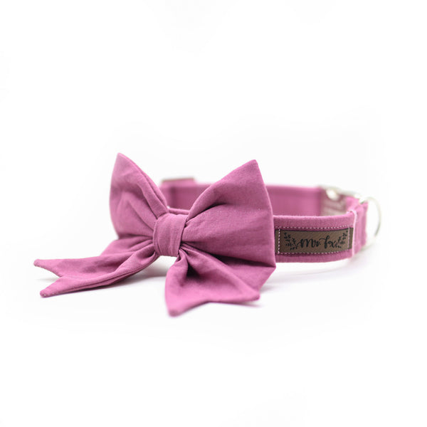 "Old Rose Uni" sailor bow for dog collars