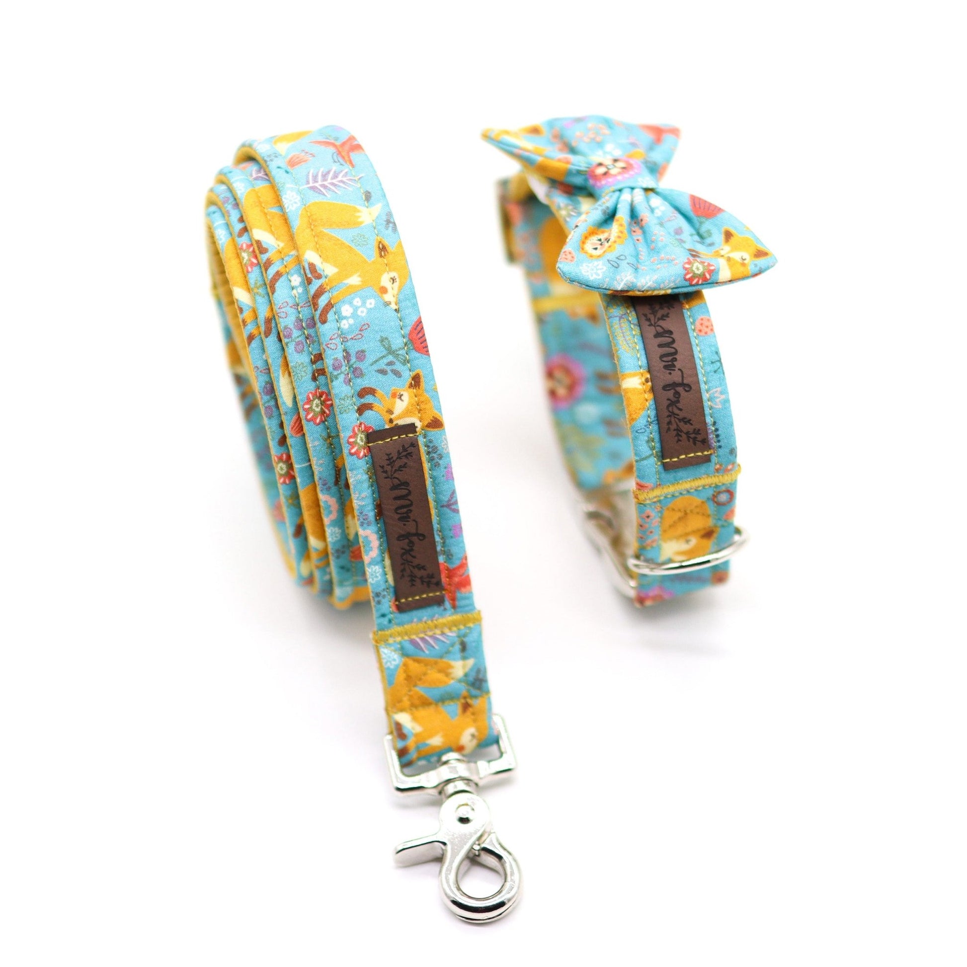 "Fox & Flowers" Halsband für Hunde - Mr. Fox Hundezubehör