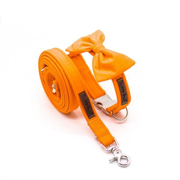 "Orange Uni" bow tie for dog collars