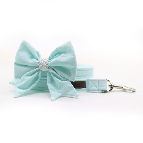 "Wedding Vibes" sailor bow for dog collars (choice of colors)