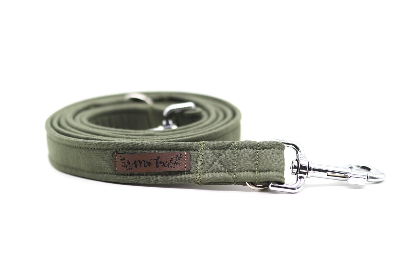 "Olive Uni" Hundeleine - Mr. Fox Hundezubehör