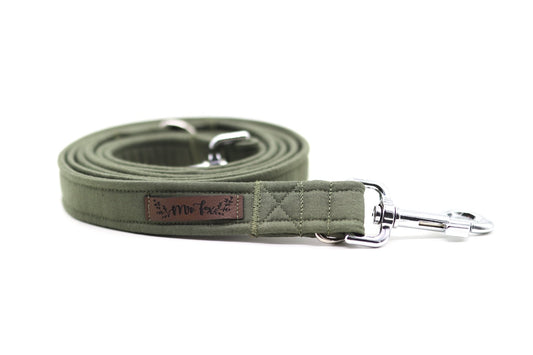 "Olive Uni" Hundeleine - Mr. Fox Hundezubehör