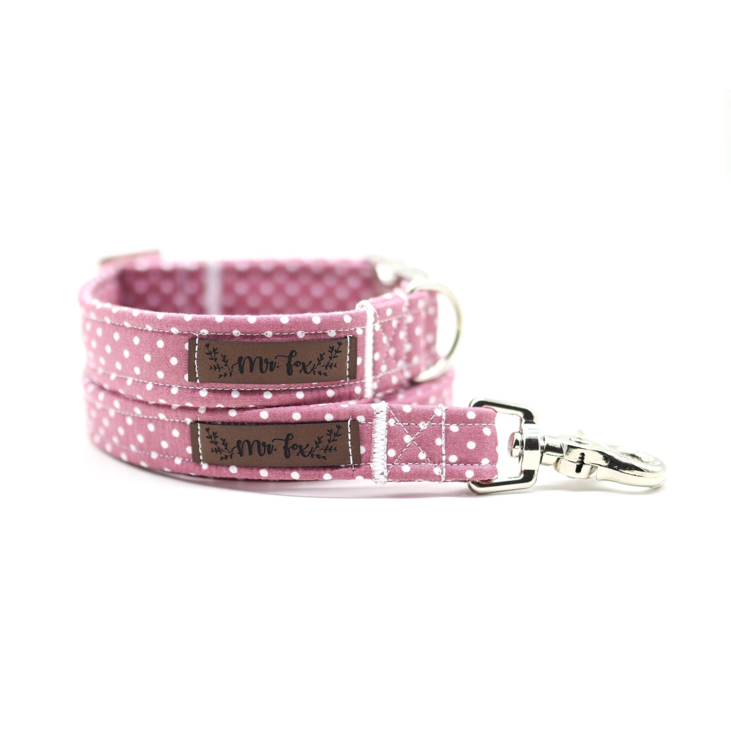 "Mauve Polkadot" Halsband für Hunde - Mr. Fox Hundezubehör