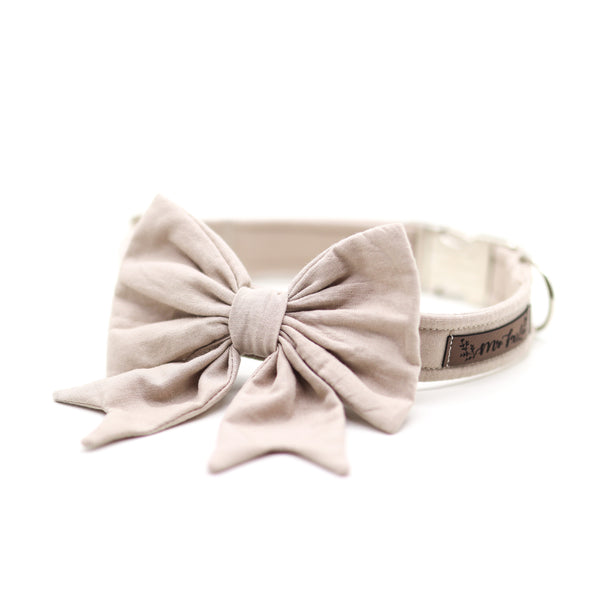 "Sand Uni" sailor bow for dog collars