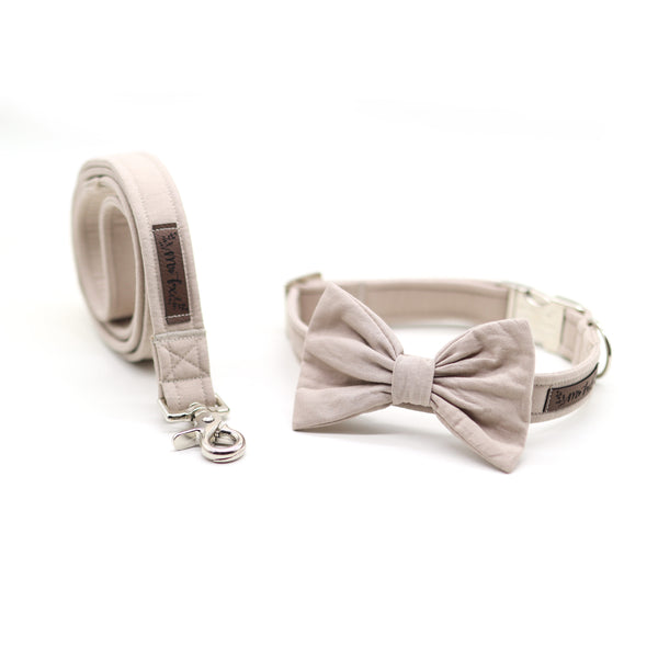 "Sand Uni" bow tie for dog collars