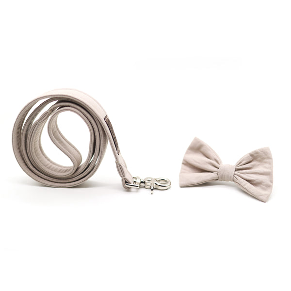 "Sand Uni" bow tie for dog collars