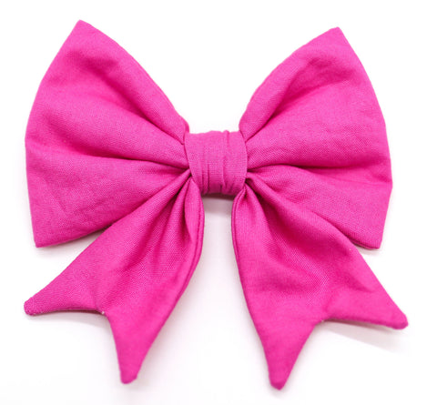 "Pink Uni" sailor bow for dog collars