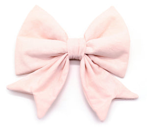 "Blush Pink Uni" sailor bow for dog collars