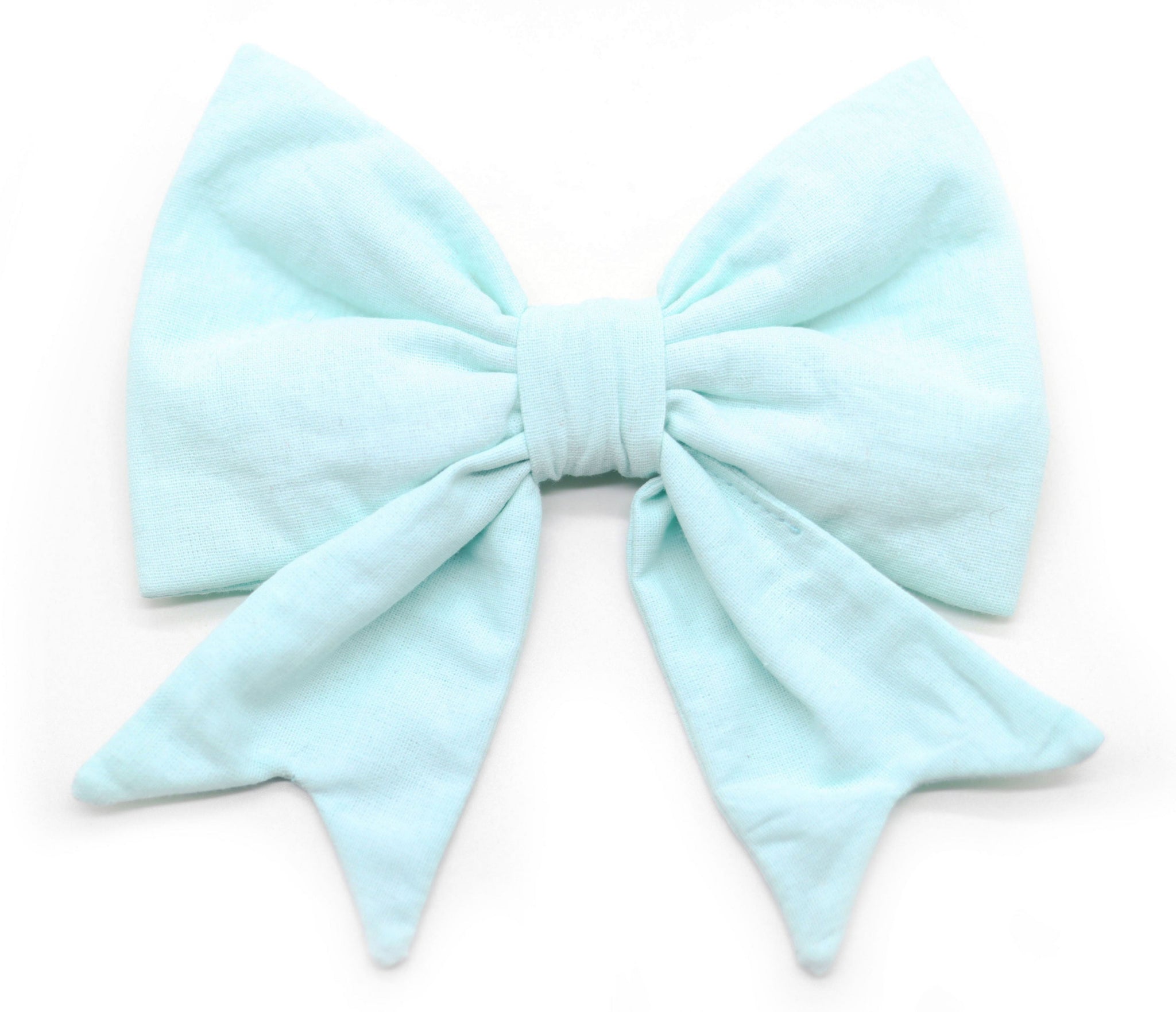 "Pale Mint Uni" sailor bow for dog collars