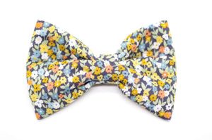 "Magical Marigolds" bow tie for dog collars