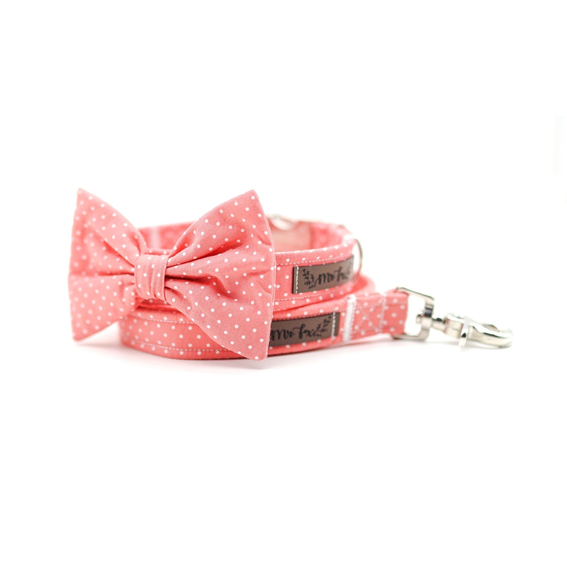 "Coral Polkadot" Halsband für Hunde - Mr. Fox Hundezubehör