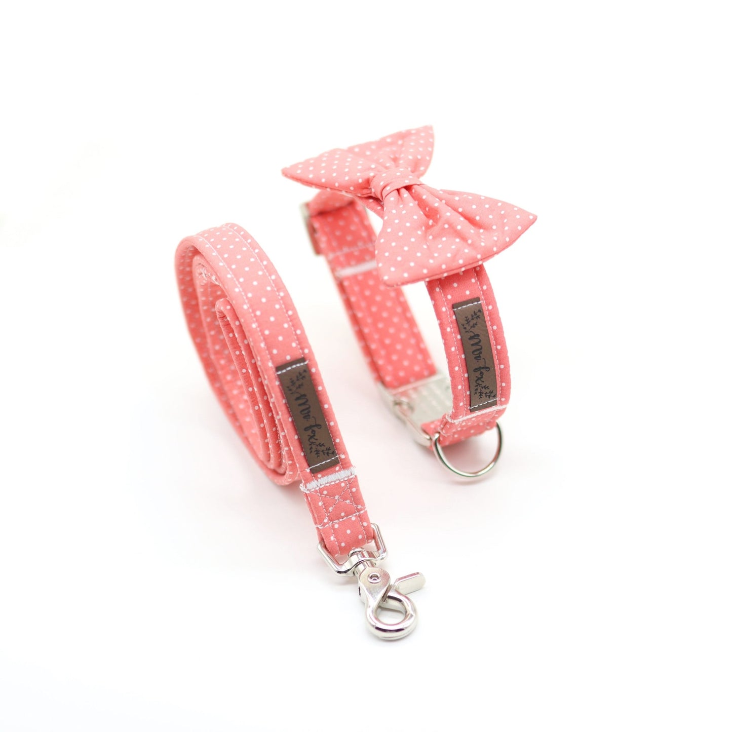 "Coral Polkadot" Halsband für Hunde - Mr. Fox Hundezubehör