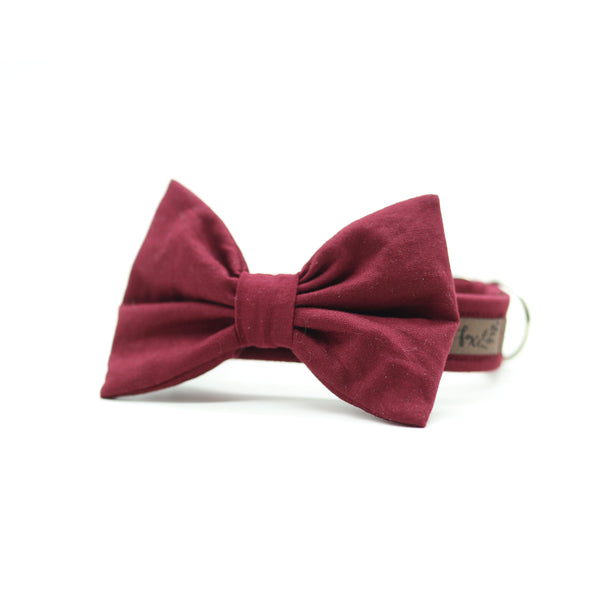 Uni Color Collection - BURGUNDY Bow Tie