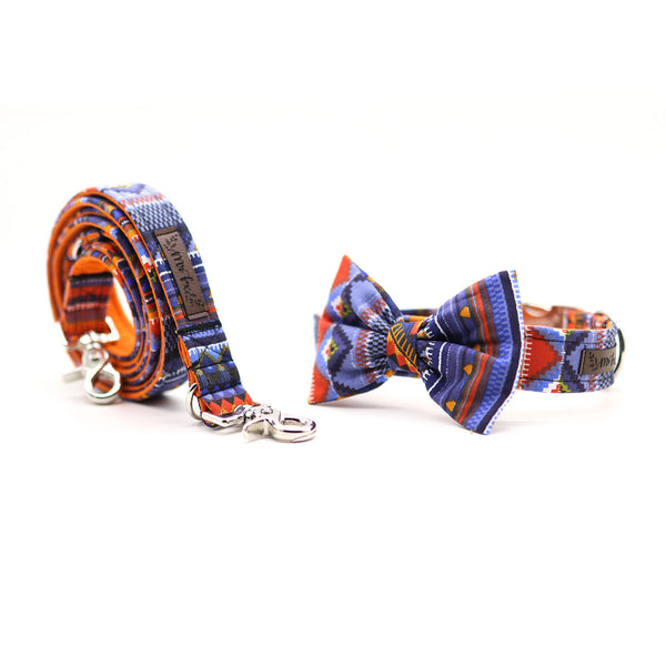 "Aztec Adventure" bow tie for dog collars