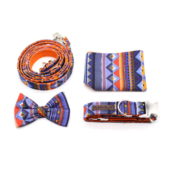 "Aztec Adventure" bow tie for dog collars