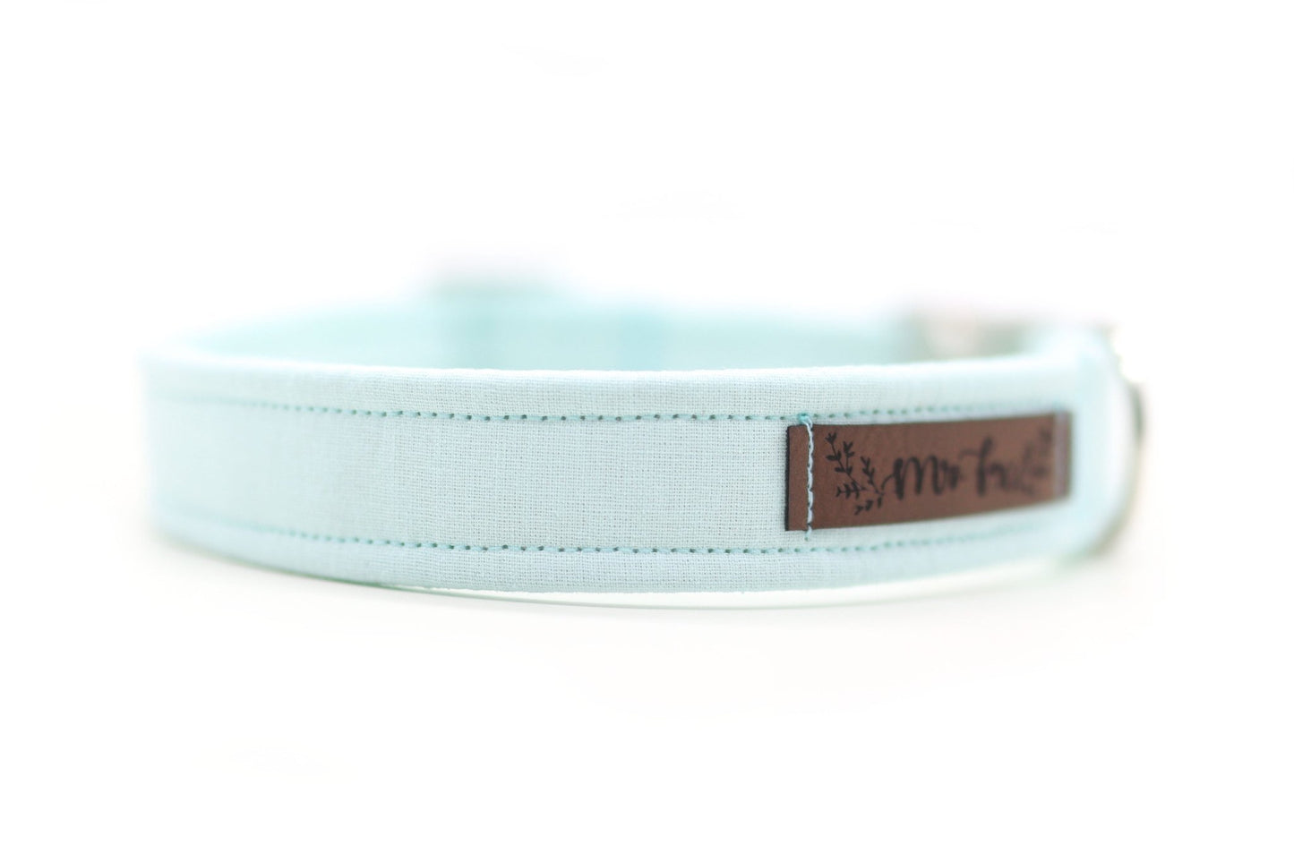 "Pale Mint Uni" Halsband für Hunde - Mr. Fox Hundezubehör